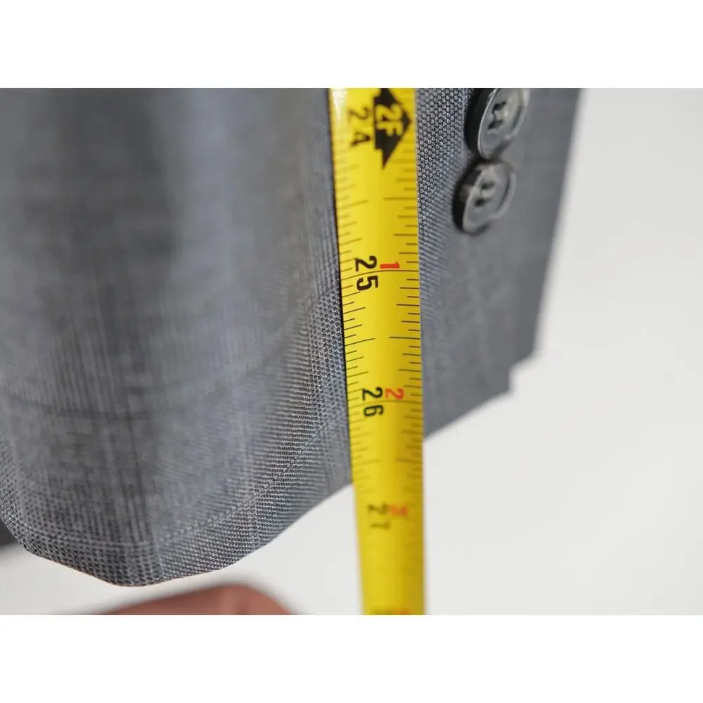 Brooks Brothers Men's Sport Coat Blazer 44L W38 Regent 1818 Gray Wool‎
